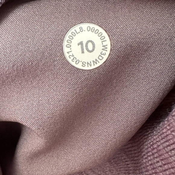 Lululemon End State Full Zip Jacket Dusky Lavendar Sz 10 - Picture 11 of 12